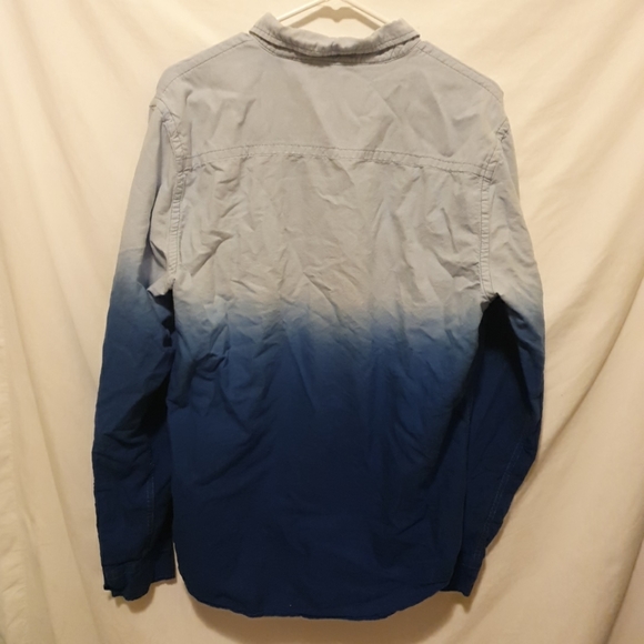 Aeropostale blue  ombre button down top - Picture 2 of 4